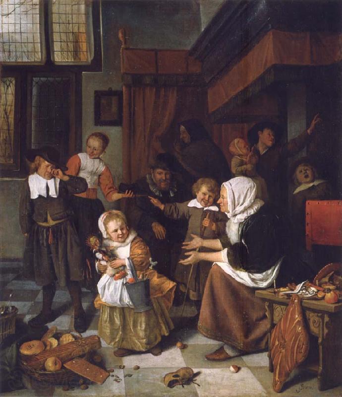 Jan Steen The Feast of St Nicholas